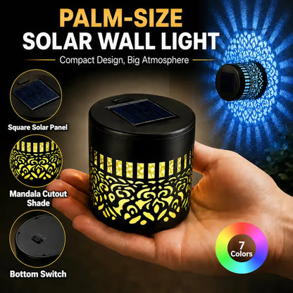 Seven-Color Changing Solar Mandala Projection Wall Light