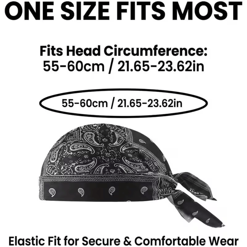 BUY 1 FREE 1 🏝️Paisley Cooling Headscarf Cap