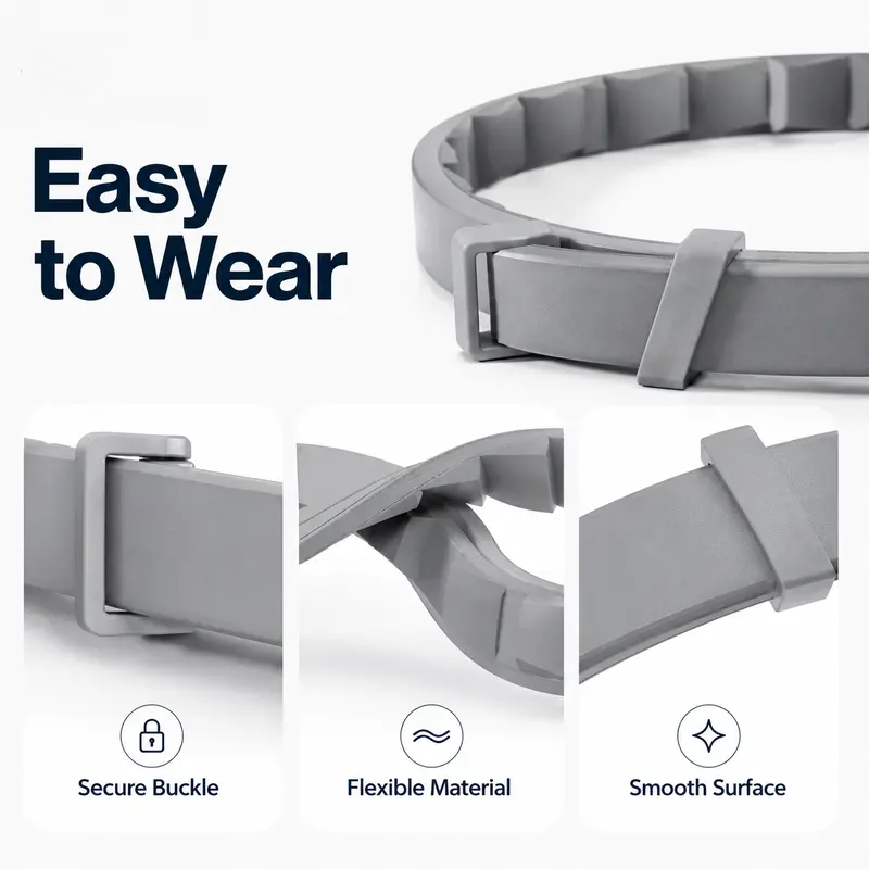 Adjustable Fresh-Scent Dog Collar Set (3 PCS) – Lightweight & Comfortable for Large Dogs