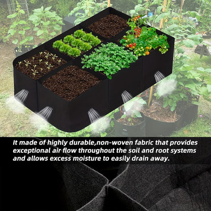 8-grid Fabric Raised Flower Beds