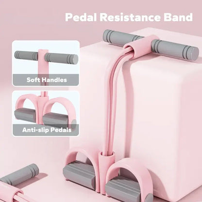 Multifunction Pedal Resistance Band for Full-Body Workout 💪