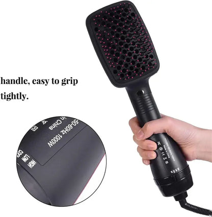 2-in-1 Comfort Comb Hair Dryer & Styler – Fast Drying Hot Air Brush for Straightening, Smoothing & Everyday Styling
