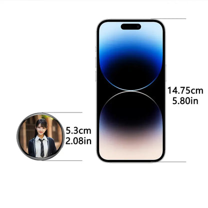 ✨ Electronic Anime Pin with HD Touchscreen – Interactive Digital Photo Display Kawaii Badge