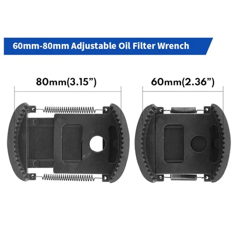 🔧 Adjustable Oil Filter Wrench | 60mm-105mm Universal Removal Tool