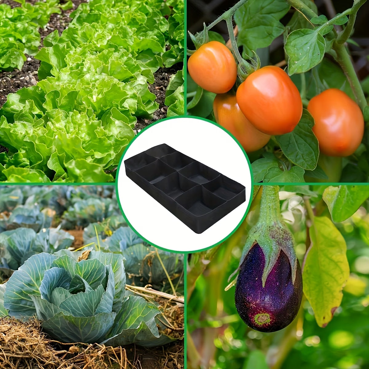 8-grid Fabric Raised Flower Beds