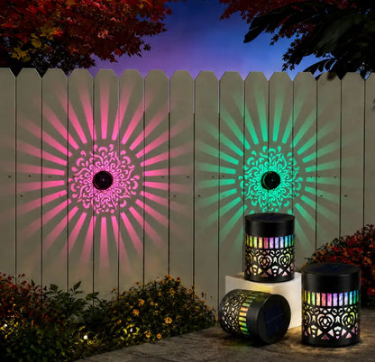 Seven-Color Changing Solar Mandala Projection Wall Light