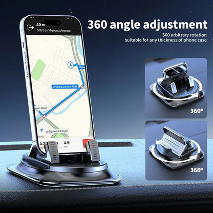 【Father's Day Gift】360° Rotating Car Phone Holder – Secure Dashboard Mount for iPhone & Android