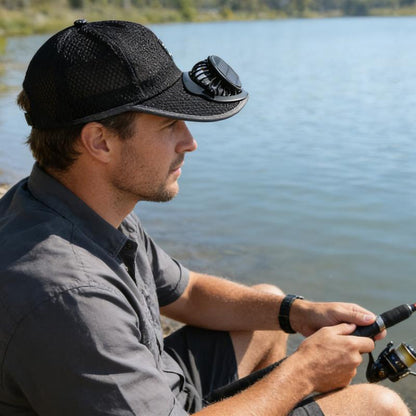 🧢2026 Pro Outdoor Cooling Hat: Dual-Power Fan Cap