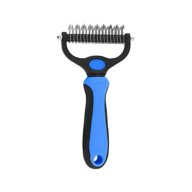 Pet Dematting Undercoat Rake – Double-Sided Grooming Comb for Dogs & Cats