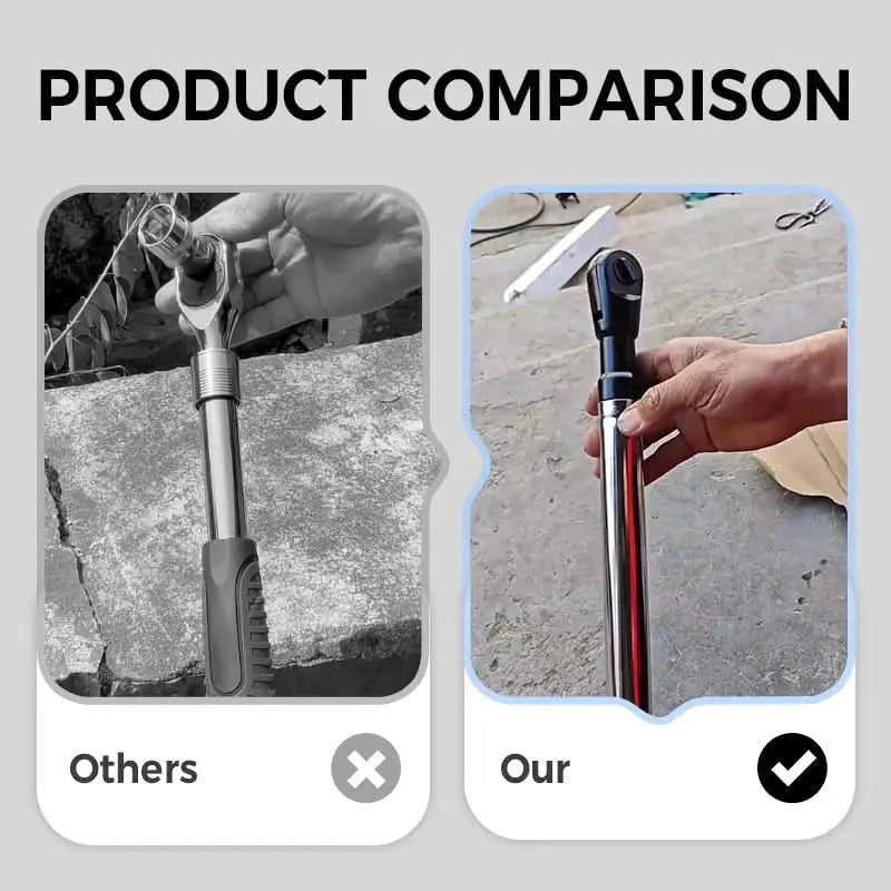 1/2in Wrench Extend Rod, Ni Cr Alloy Steel Multifunctional Universal Wrench Extender, Compact Size and Lightweight Design, for Fastening Tasks