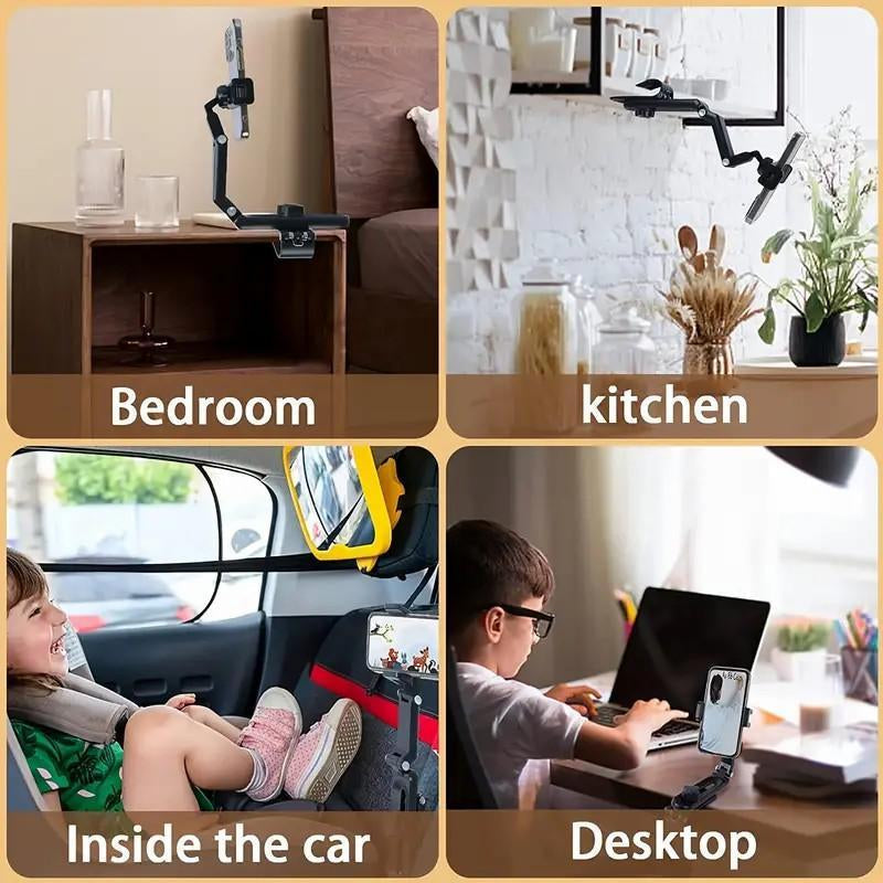1080° Multi-function Sun Visor Universal 360 Degree Rotating Phone Holder exavon Suitable for Any Scene Car Holder - Rotatable and Retractable