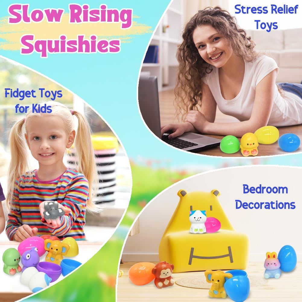 💥Hot-selling- Easter Eggs Prefilled Slow Rising Squishy Toys