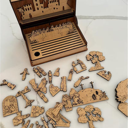 Life of Jesus Wooden Easter Puzzle Set - A Journey Through His Life