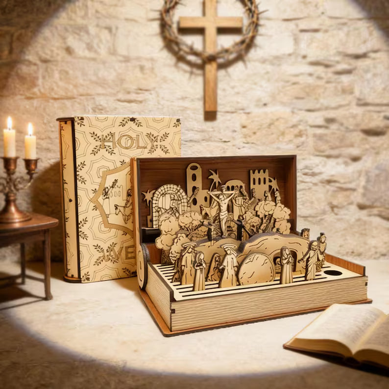 Life of Jesus Wooden Easter Puzzle Set - A Journey Through His Life