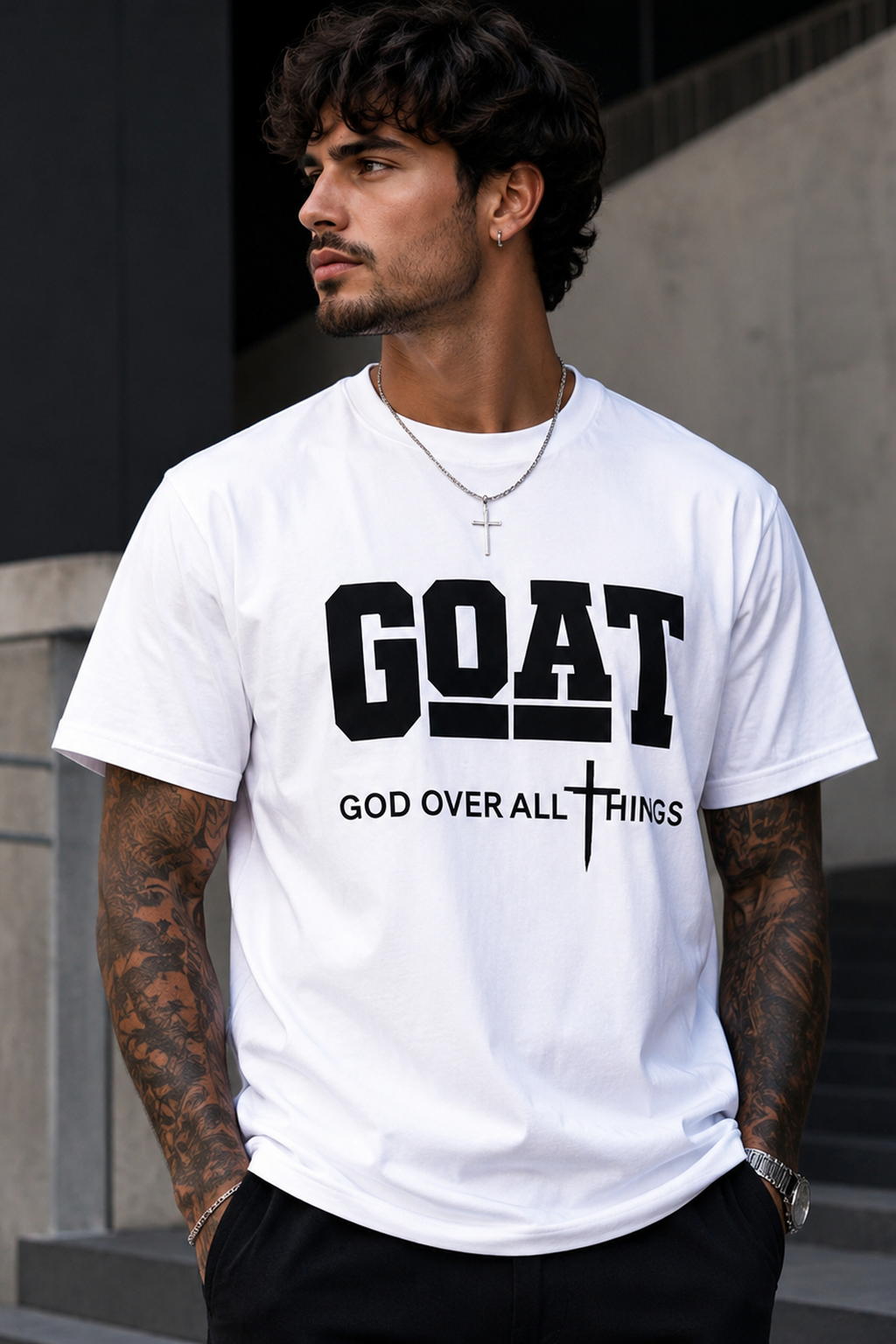 🐐 Top Goat "God Over All Things" T-Shirt