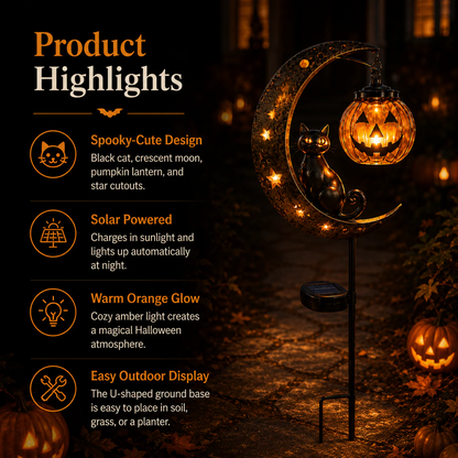 🎃Pumpkin Moon Garden Stake Light 🎃 Halloween Early Bird Sale 🔥 | 45% OFF