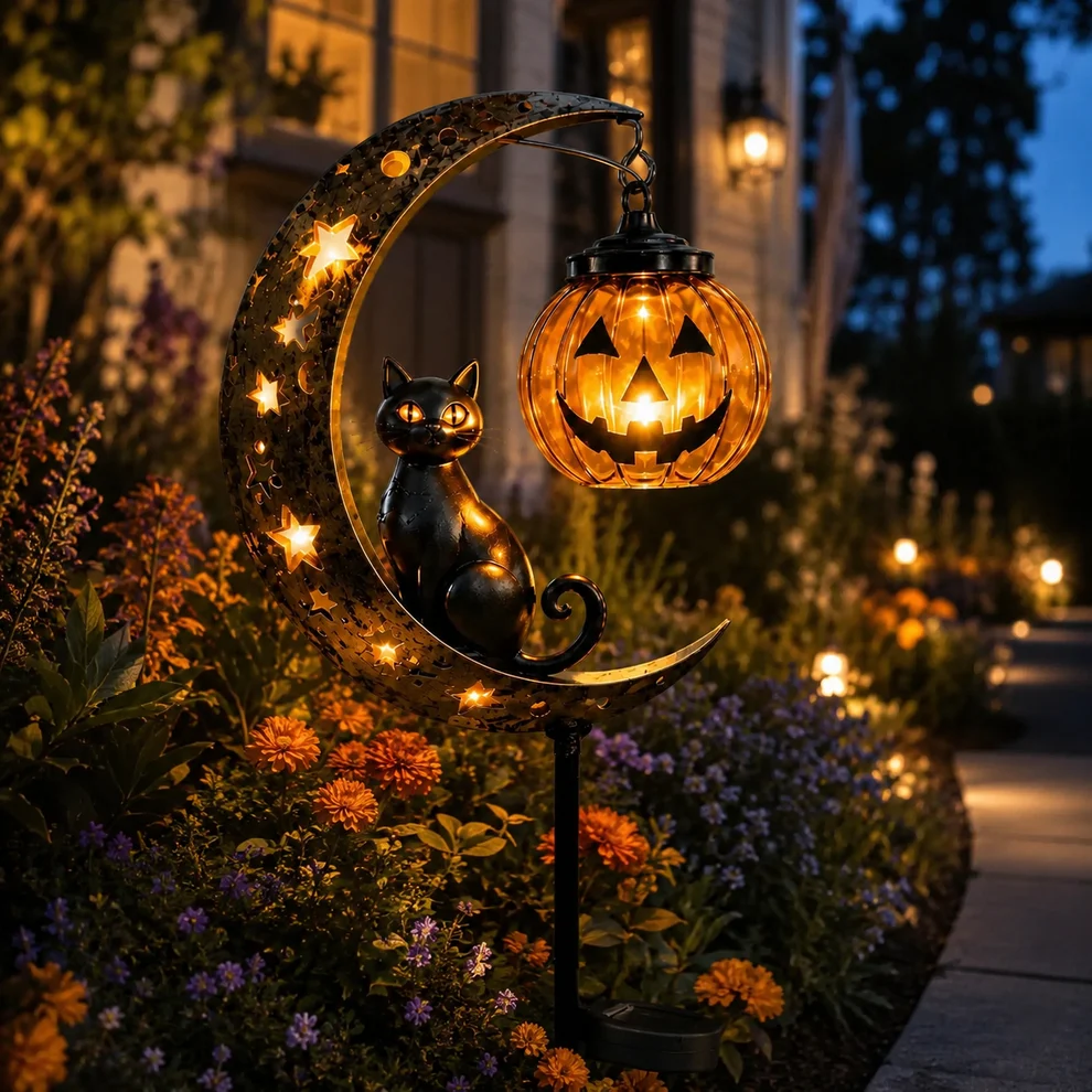 🎃Pumpkin Moon Garden Stake Light 🎃 Halloween Early Bird Sale 🔥 | 45% OFF
