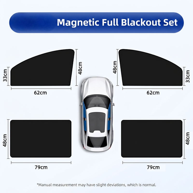 🔥Magnetic & Embedded Car Window Sunshade