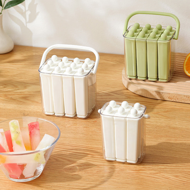 🎖️Silicone Ice Stick Tray with Storage Caddy