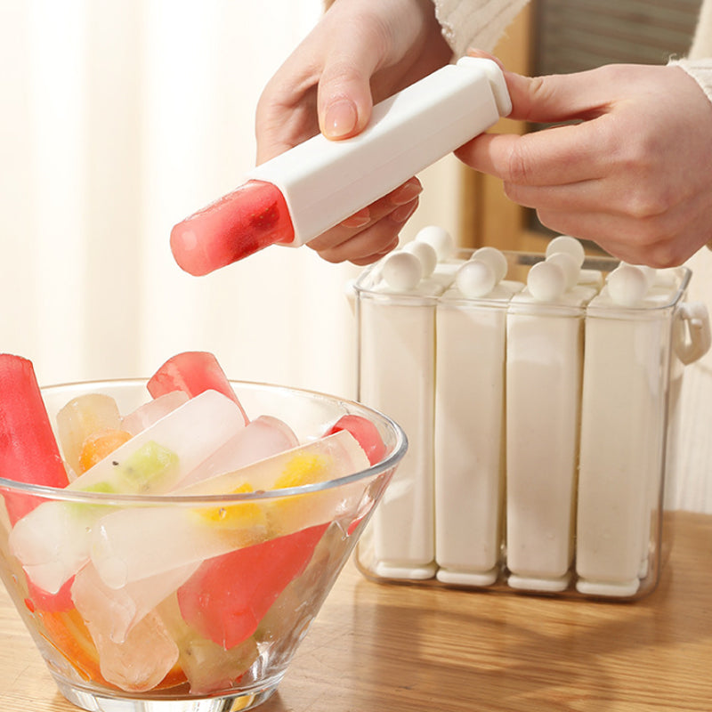 🎖️Silicone Ice Stick Tray with Storage Caddy