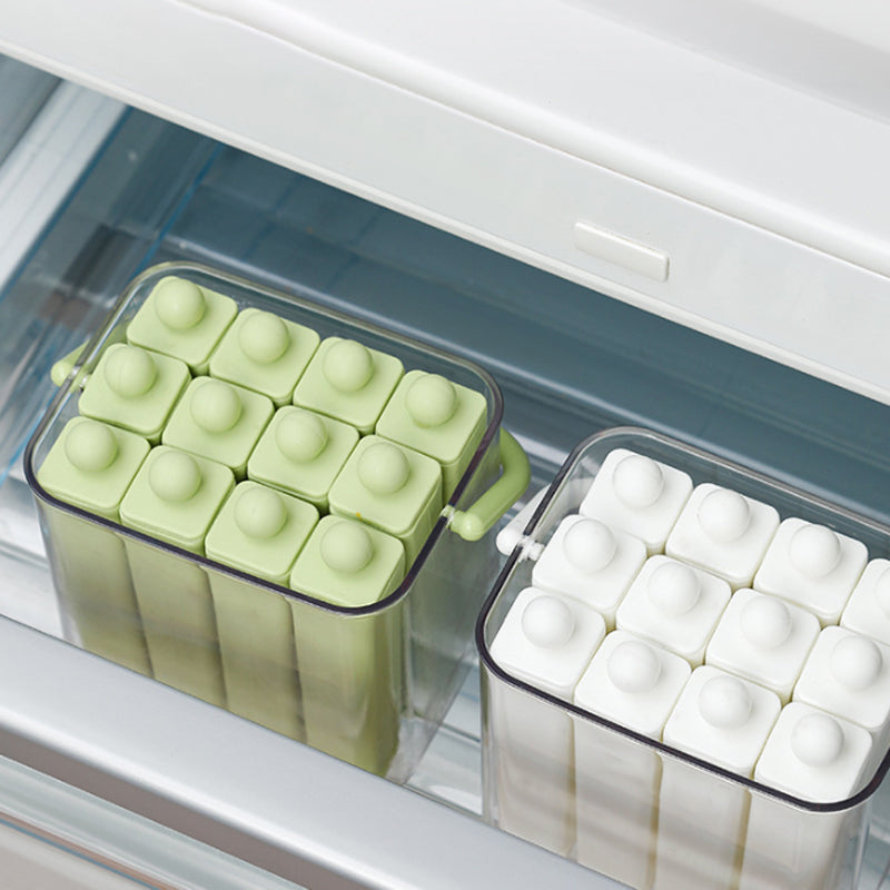 🎖️Silicone Ice Stick Tray with Storage Caddy