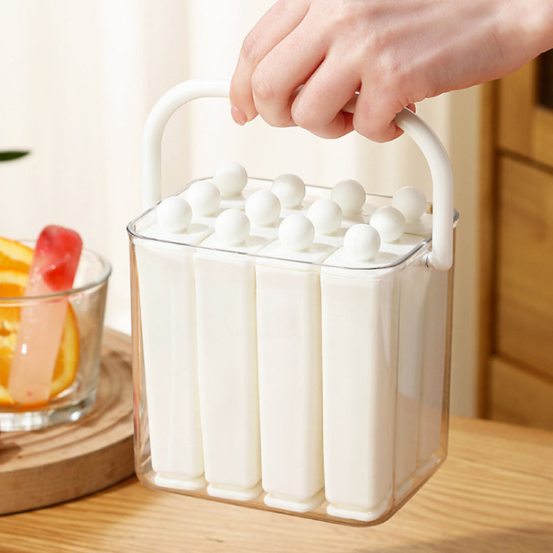 🎖️Silicone Ice Stick Tray with Storage Caddy