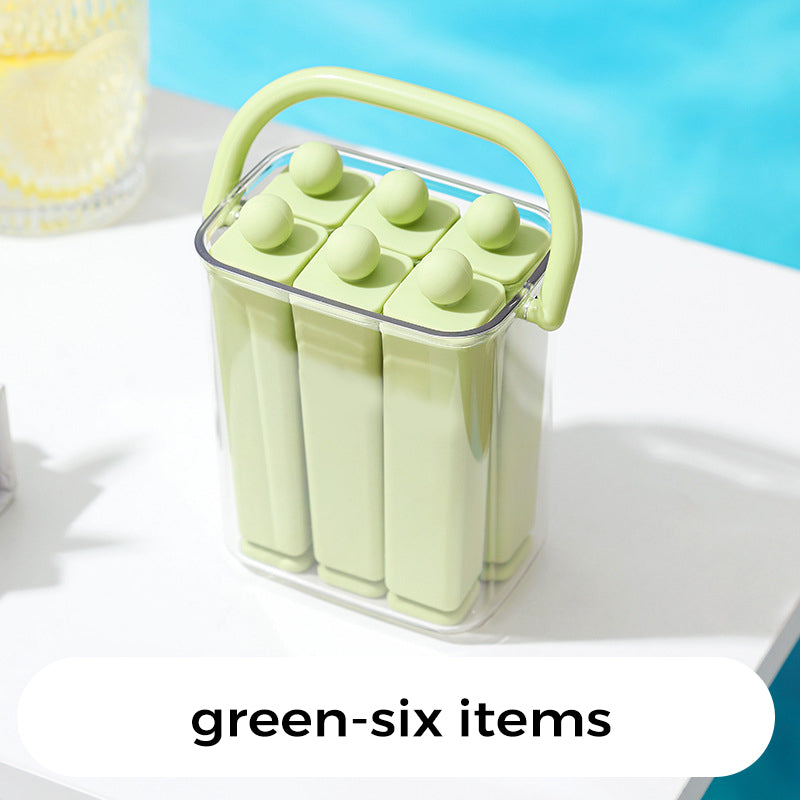 🎖️Silicone Ice Stick Tray with Storage Caddy