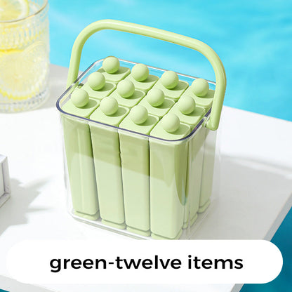 🎖️Silicone Ice Stick Tray with Storage Caddy