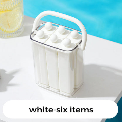 🎖️Silicone Ice Stick Tray with Storage Caddy