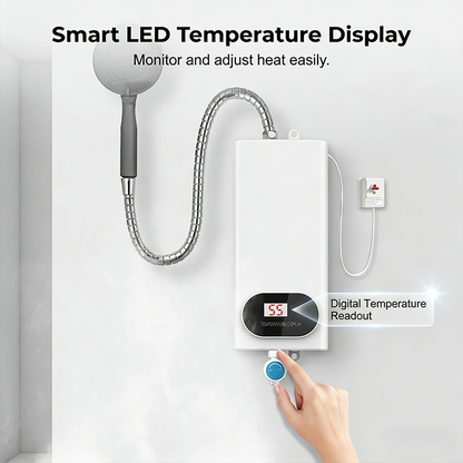 🔥 3500W Instant Electric Water Heater – Compact Tankless Design 🚿