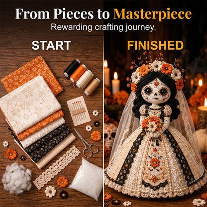 ⏳Time-Limited Special⏰Skeleton bride craft kit – complete, detailed, perfect for Halloween decor!