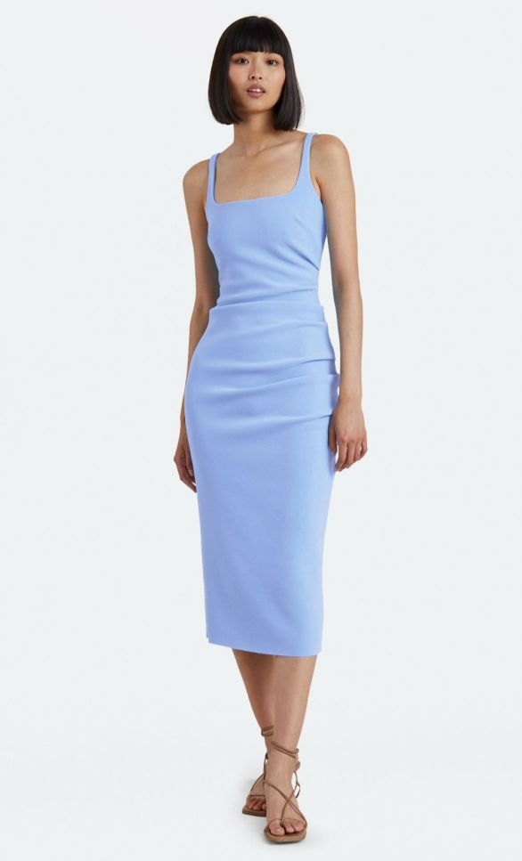 Clothing Bec + Bridge | Karina Tuck Midi Dress Cornflower ~ Samfeatured